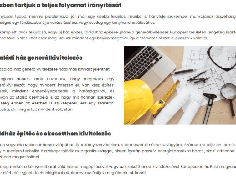 Miért válassz generálkivitelezőt Budapesten?