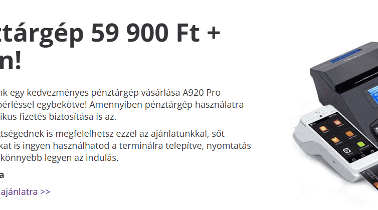 Online pénztárgép bejelentése a NAV felé, lépésről lépésre